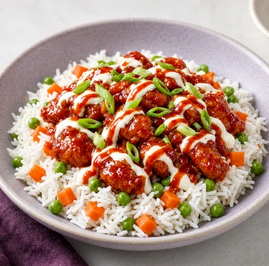 Gochujang chicken rice bowl